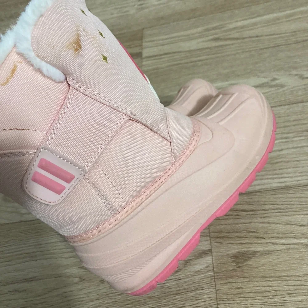 Target Rainbow Snow Boots Toddler Size‎ 12 Pink  Thermolite Stars